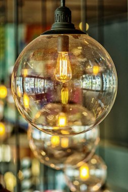 Lüks aydınlatma dekorasyon yakın çekim