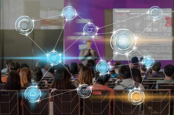 Conexión Comunicación Inalámbrica Ciudad Inteligente Internet Las Cosas Tecnología Que —  Fotos de Stock