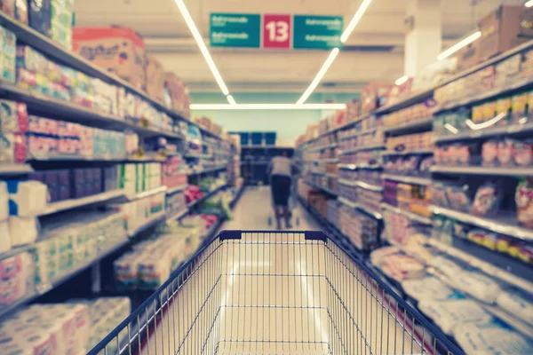 商场散景背景 商业超市 购物模糊和背景概念的模糊照片 — 图库照片