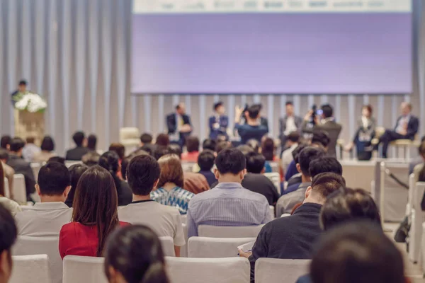 Weergave Van Het Publiek Conferentie Zaal Seminar Vergadering Hebben Sprekers — Stockfoto