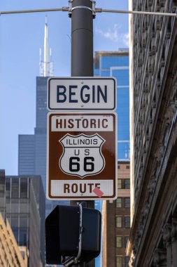 Tarihi Route 66 Chicago, Illinois, Abd, Amerika Birleşik Devletleri