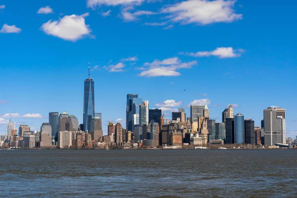 Scenen New York Stadsbilden River Side Vilken Plats Lower Manhattan — Stockfoto