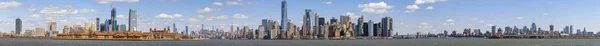 Panorama Scène Van New York Cityscape Rivier Kant Welke Locatie — Stockfoto
