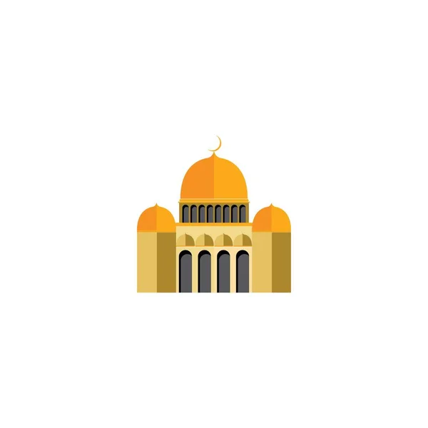 Moschea Logo Modello Vettoriale Icona Design — Foto Stock