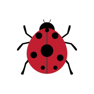 Uğurböceği logo vektör simgesi tasarımı