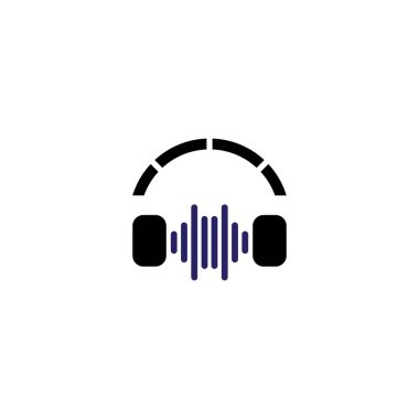 Müzik logosu şablon vektör dizaynı