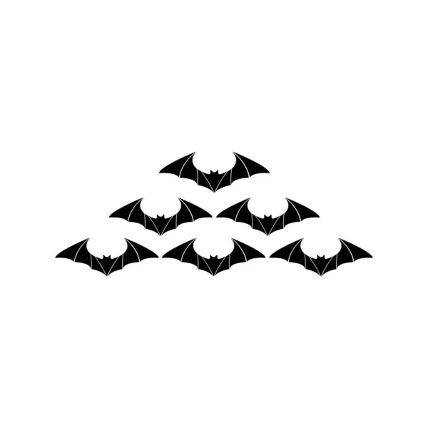 Bat Logotyp Mall Vektor Ikon Design — Stock vektor