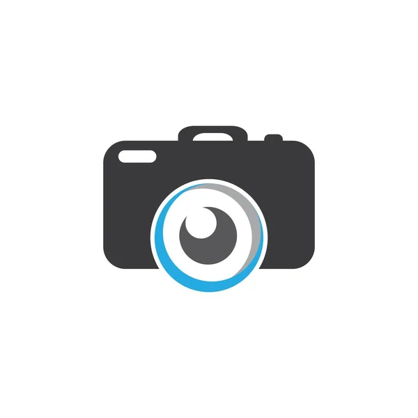 Kamera Ikonen Vektor Logotypdesign — Stock vektor
