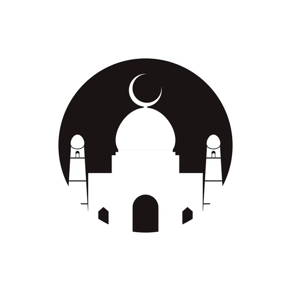 Moschee Logo Vorlage Vektor Symbol Design — Stockvektor