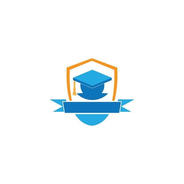 Εκπαίδευση Λογότυπο Πρότυπο Διάνυσμα Εικονίδιο Σχεδιασμός — Διανυσματικό Αρχείο