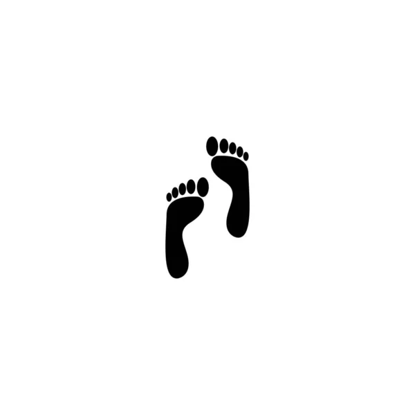 Foot Logo Template Vector Icon Design — Stock Vector