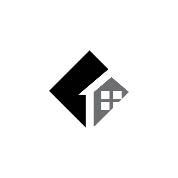 Real Estate Logo Ikon Design — Stock vektor