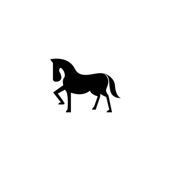 Icona Vettoriale Modello Logo Cavallo Design — Vettoriale Stock