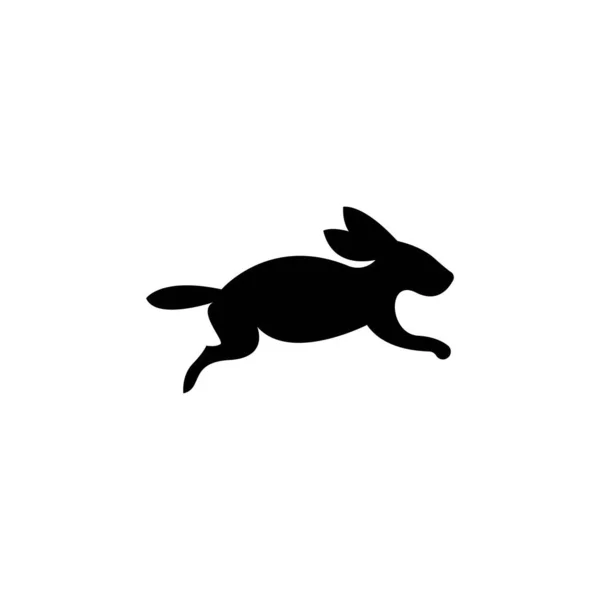 Icona Modello Vettoriale Logo Coniglio — Vettoriale Stock