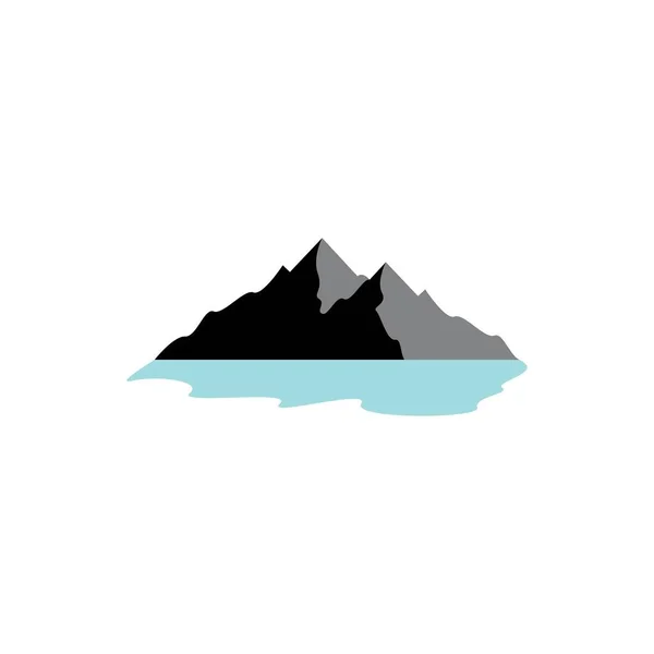 Dağ Logosu Şablon Tasarımı — Stok Vektör