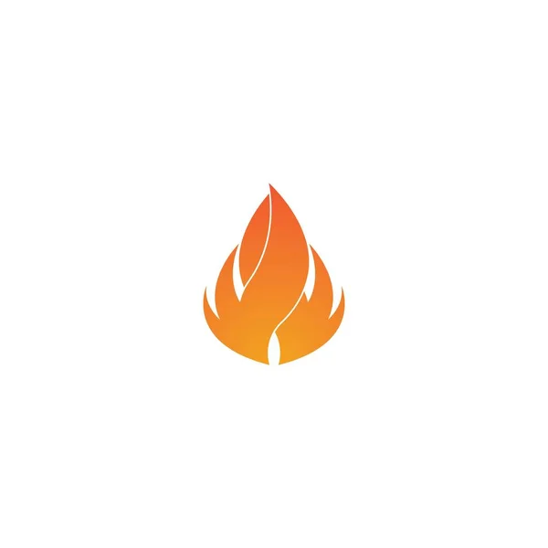 Flame Logo Plantilla Vector Icono Diseño — Archivo Imágenes Vectoriales