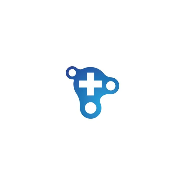 Medical Tech Logo Vorlage Vektor Icon Design — Stockvektor