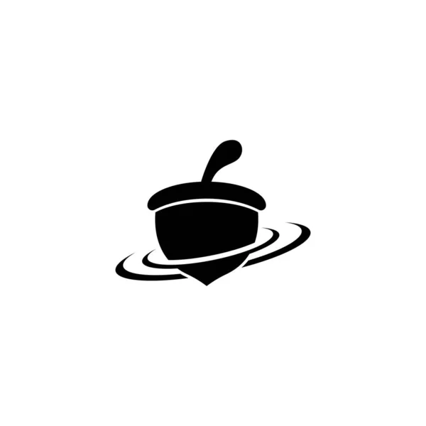 Дизайн Векторной Иконки Логотипа Acorn — стоковый вектор