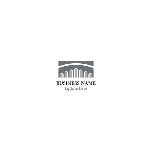Bryggan Logotyp Mall Vektor Ikon Design — Stock vektor