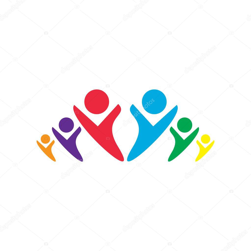 Community logo template vector icon design