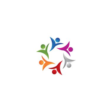 topluluk logosu vektör ikonu tasarımı
