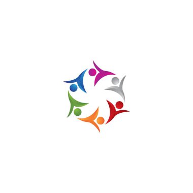 topluluk logosu vektör ikonu tasarımı