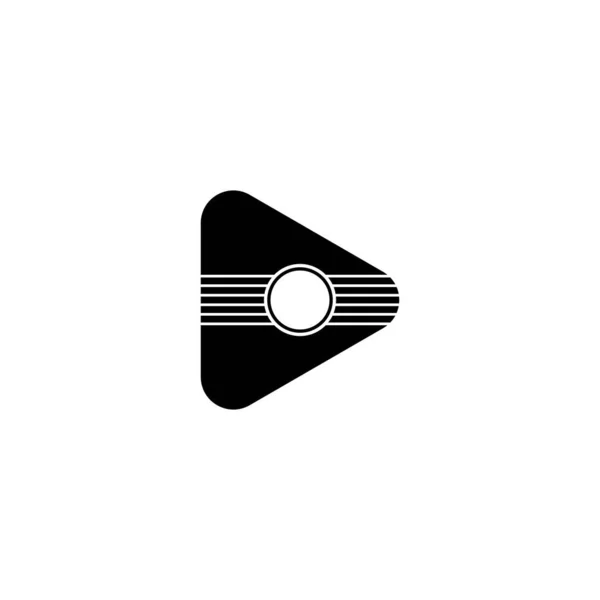 Logo Música Plantilla Vector Icono Diseño — Vector de stock