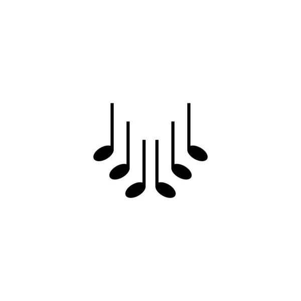 Logo Muzyczne Szablon Wektor Projekt Ikony — Wektor stockowy