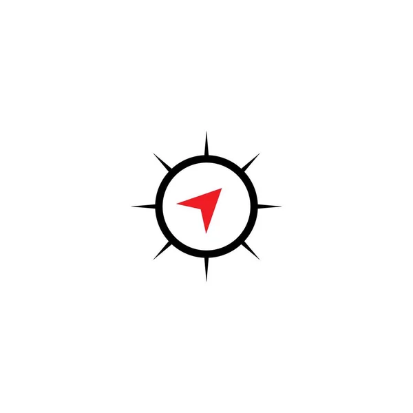 Pusula Logo Şablon Vektör Ikonu Tasarımı — Stok Vektör