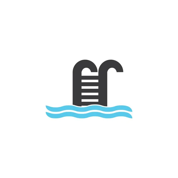 Swim Logo Plantilla Vector Icono Diseño — Vector de stock