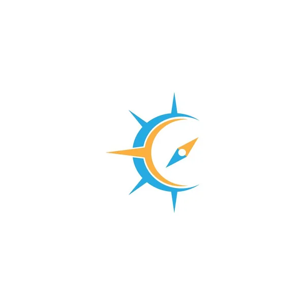 Compass Logo Template Vector Icon Design — Stock Vector
