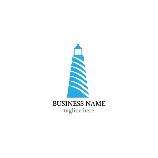 Light House Logo Template Vector Icon Design — Stock Vector