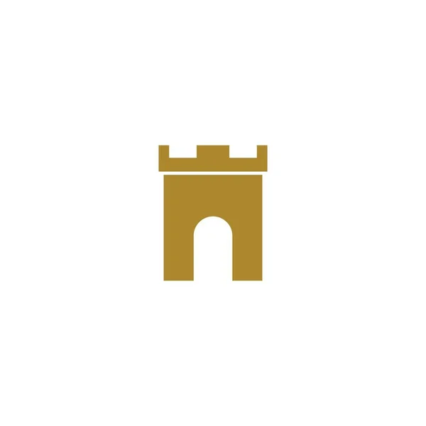 Schloss Logo Vorlage Vektor Icon Design — Stockvektor