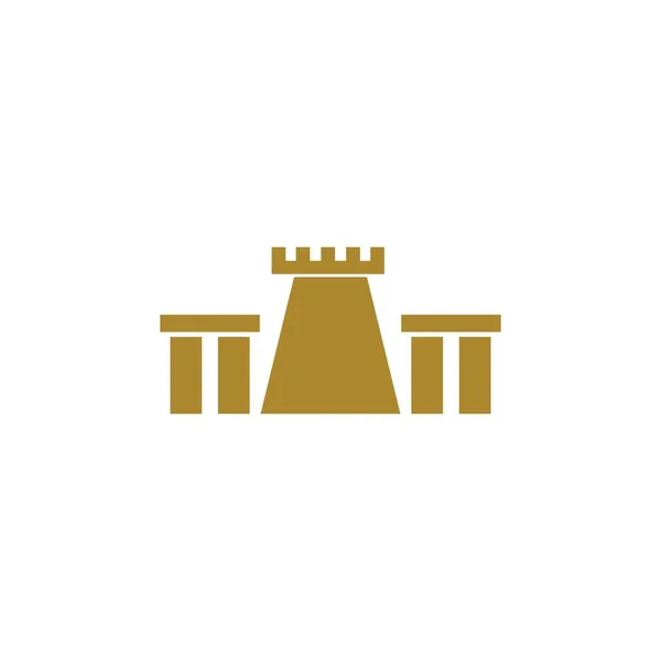 Schloss Logo Vorlage Vektor Icon Design — Stockvektor