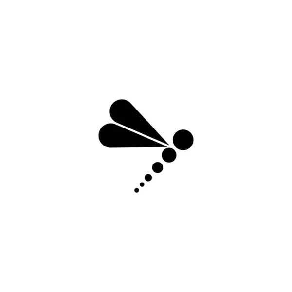 Dragonfly Logotipo Modelo Ícone Design — Vetor de Stock