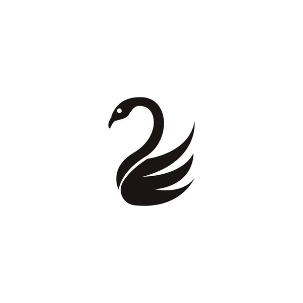 Дизайн Векторної Піктограми Логотипу Лебедя — стоковий вектор