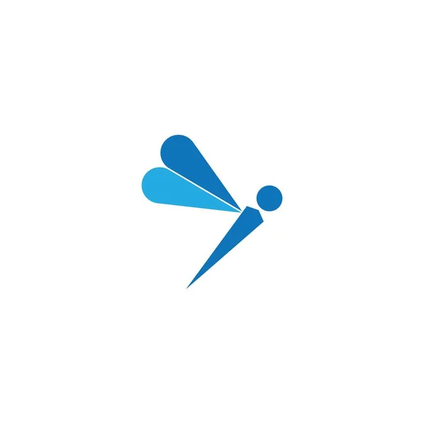 Dragonfly Logo Plantilla Icono Diseño — Vector de stock