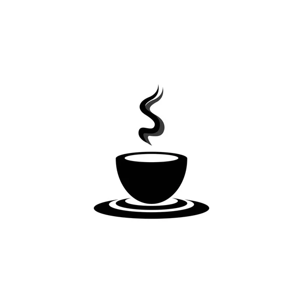 Tazza Caffè Logo Modello Icona Vettoriale Design — Vettoriale Stock