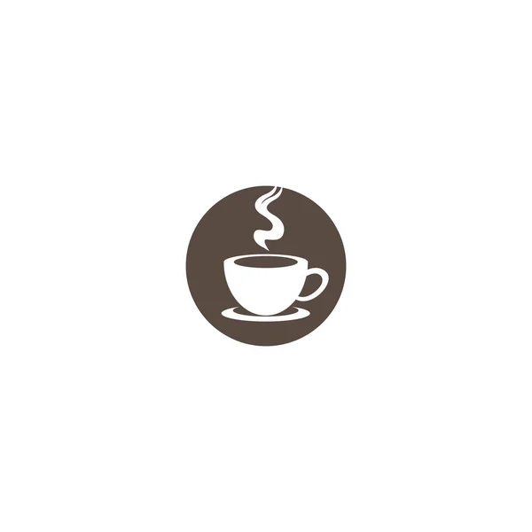 Tasse Café Logo Modèle Vectoriel Icône Design — Image vectorielle