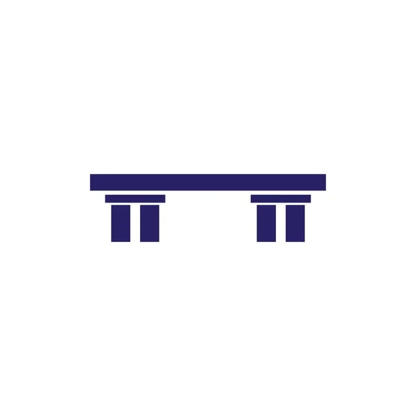 Bridge Logo Vorlage Vektor Icon Design — Stockvektor