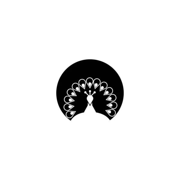 Peacock Logo Modello Vettoriale Icona Design — Vettoriale Stock