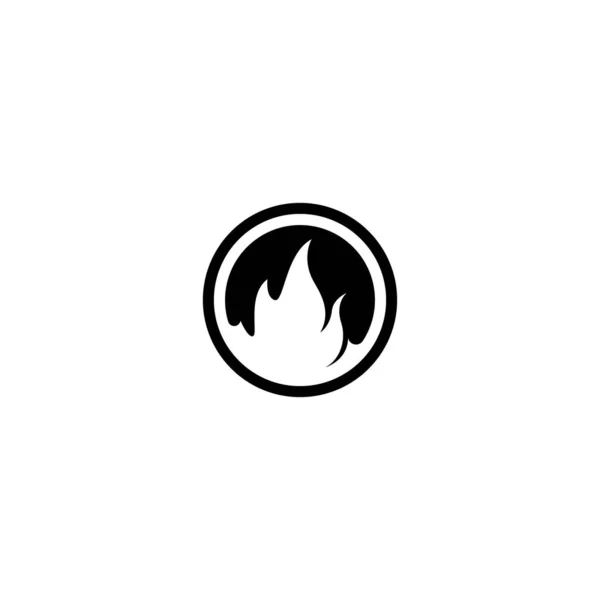 Flame Logo Template Vector Icon Design — Stock Vector