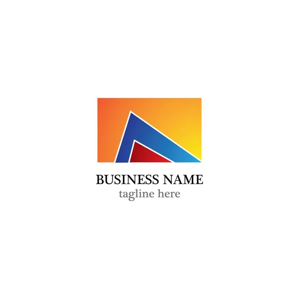 Une Lettre Logo Business Template Icône Vectorielle — Image vectorielle