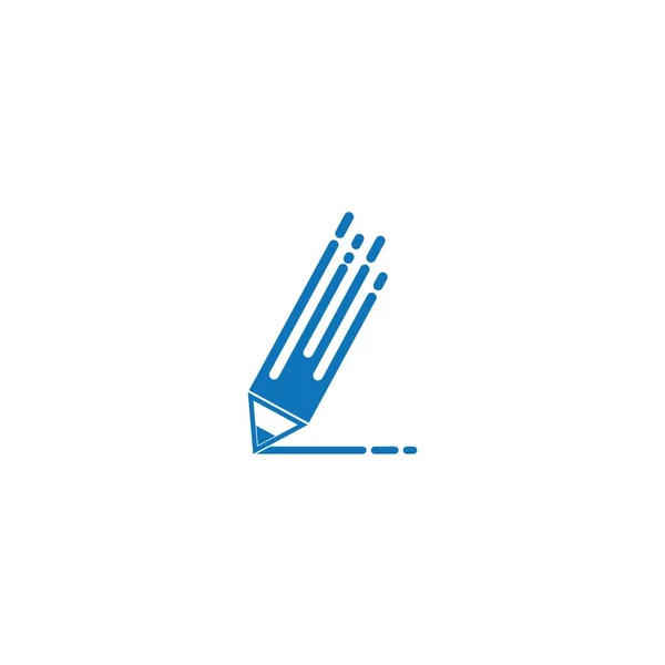Crayon Logo Vectoriel Icône Design — Image vectorielle