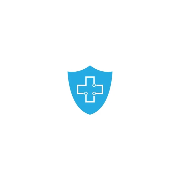 Modelo Médico Cruz Logotipo Vetor Ícone Design —  Vetores de Stock