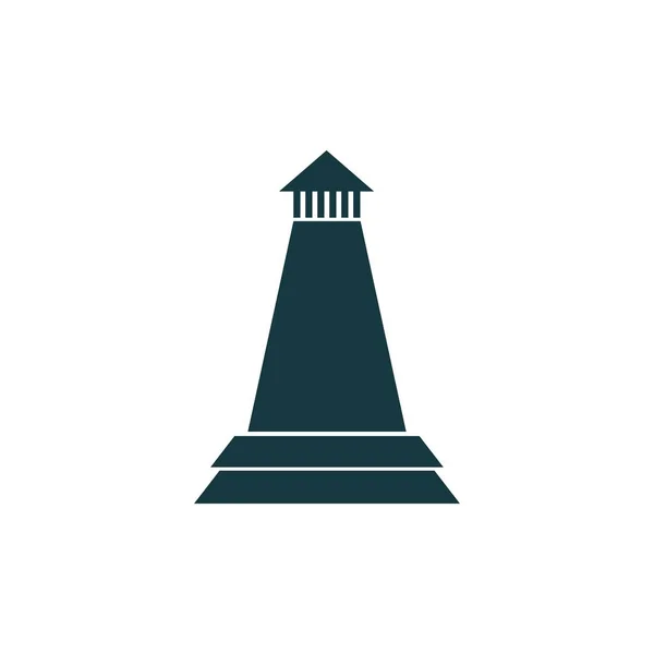 Leuchtturm Logo Vorlage Vektor Icon Design — Stockvektor