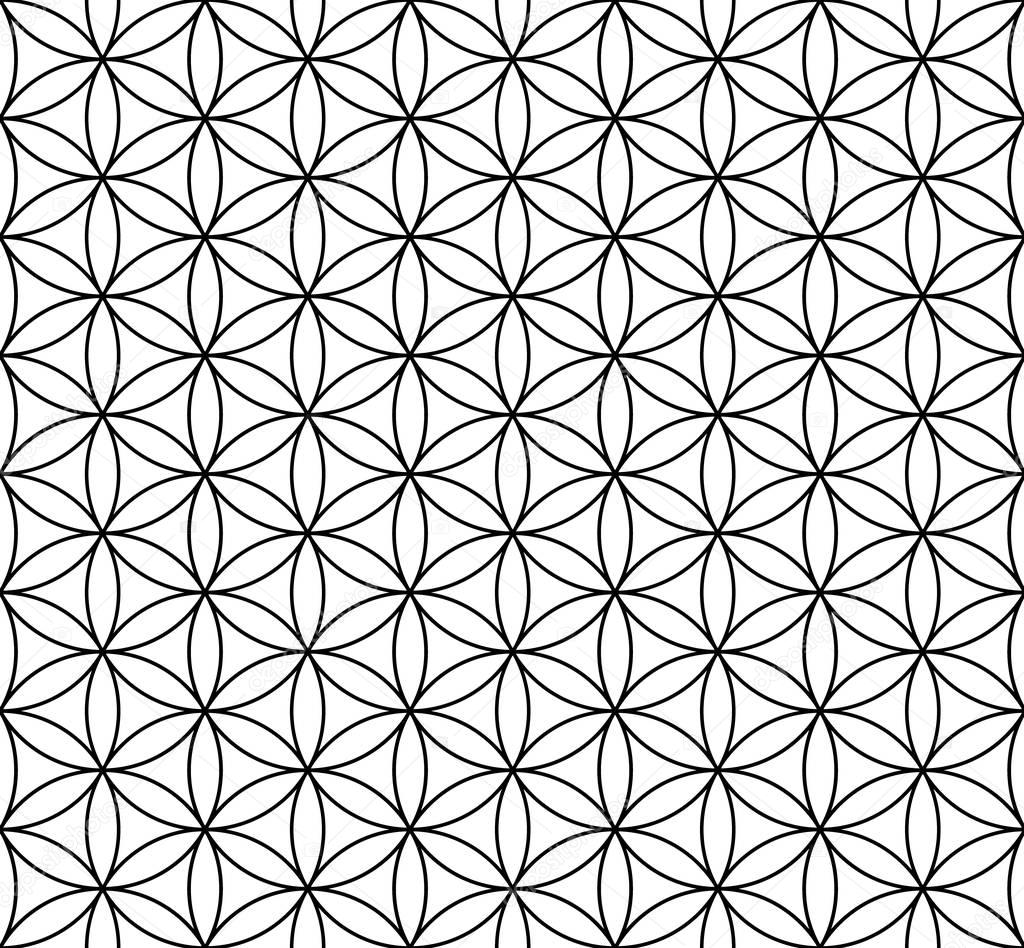 Flower Of Life Seamless Pattern Stock Vector C Bkamasova