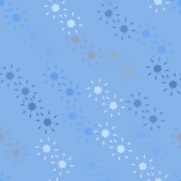 Weihnachten nahtlose Muster Schneeflocke Hintergrund — Stockvektor