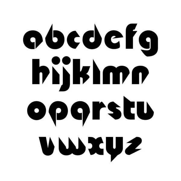 Alphabet vecteur biseauté créatif — Image vectorielle