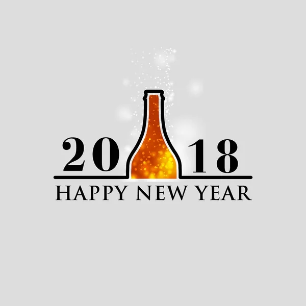 Feliz ano novo 2018 fundo —  Vetores de Stock